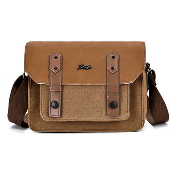 Retro drobės fotoaparato krepšys be veidrodžio kameroms su išlenkta peties juosta – universalus, ant peties arba crossbody