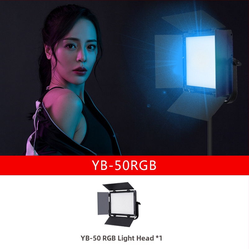 RGB LED svetlo pre živé vysielanie a fotografovanie – 50W, 3200–5600K, 110–240V, stmievateľné, RGB farby, dosah 3–5 m
