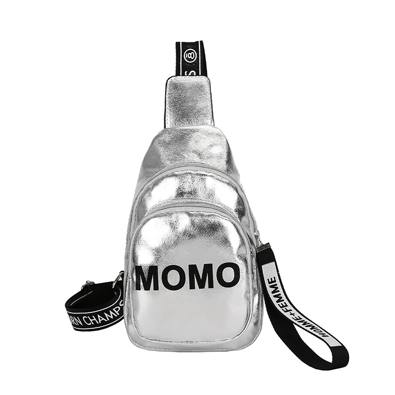 Ženska crossbody torba s momo slovnim motivom, korejskog stila, mekani PU, ljeto 2024, zatvarač, unutarnji džep za telefon, 3D vanjski dizajn