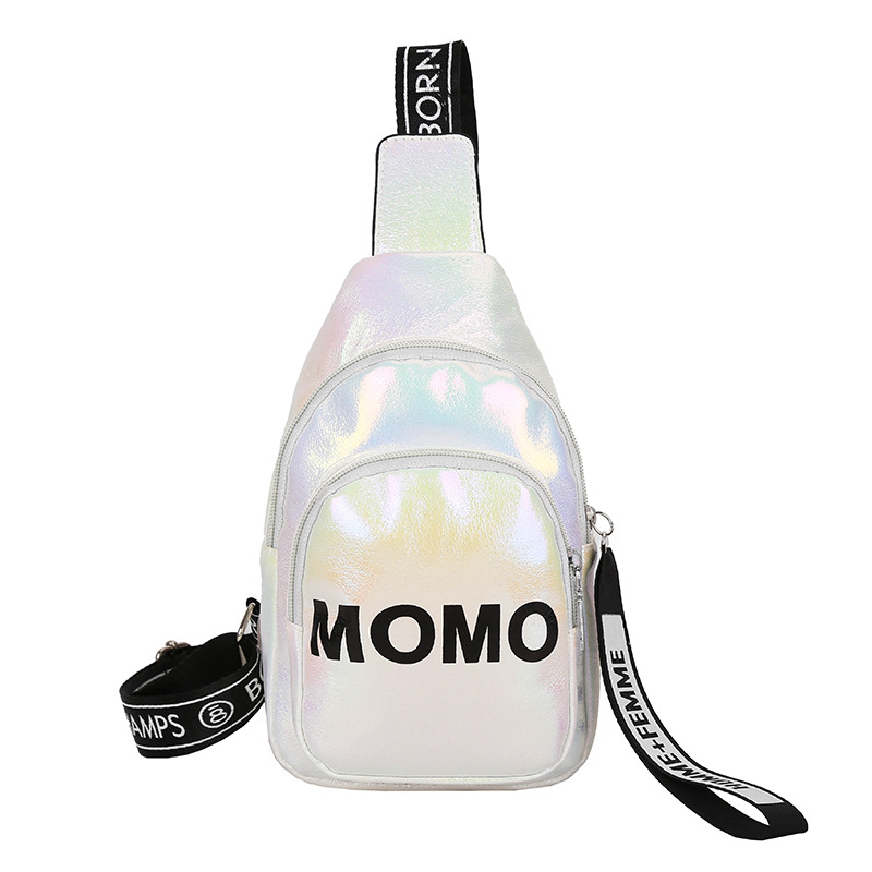 Ženska crossbody torba s momo slovnim motivom, korejskog stila, mekani PU, ljeto 2024, zatvarač, unutarnji džep za telefon, 3D vanjski dizajn