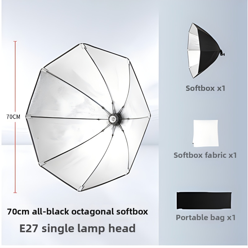 Oktagonalni sklopivi softbox za prijenos uživo – snaga 101–150W, 110/220V, model 70‑oktagon, prilagođena obrada