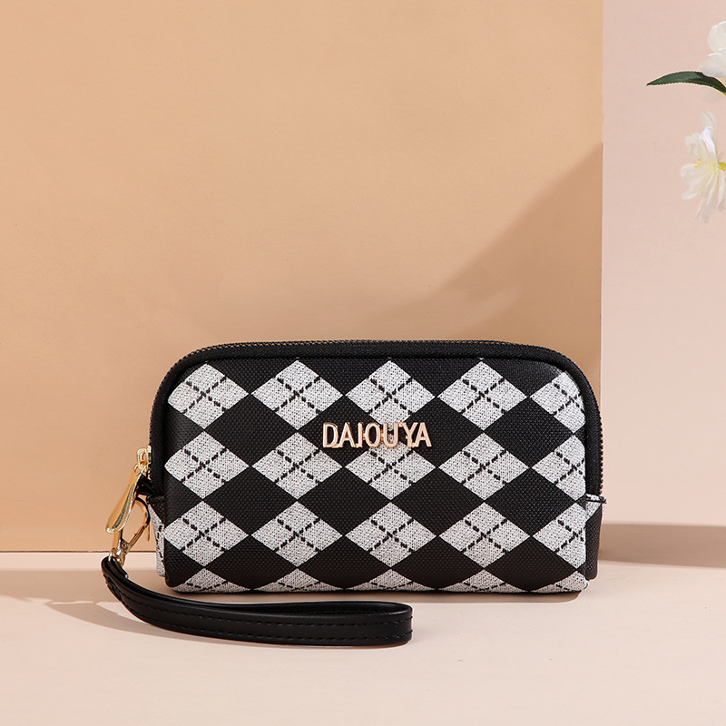 Ženska clutch torbica sa zatvaračem na zip, PU materijal, vodoravni kvadratni oblik, unutarnji džep za mobitel i ID karticu, podstava od poliester.