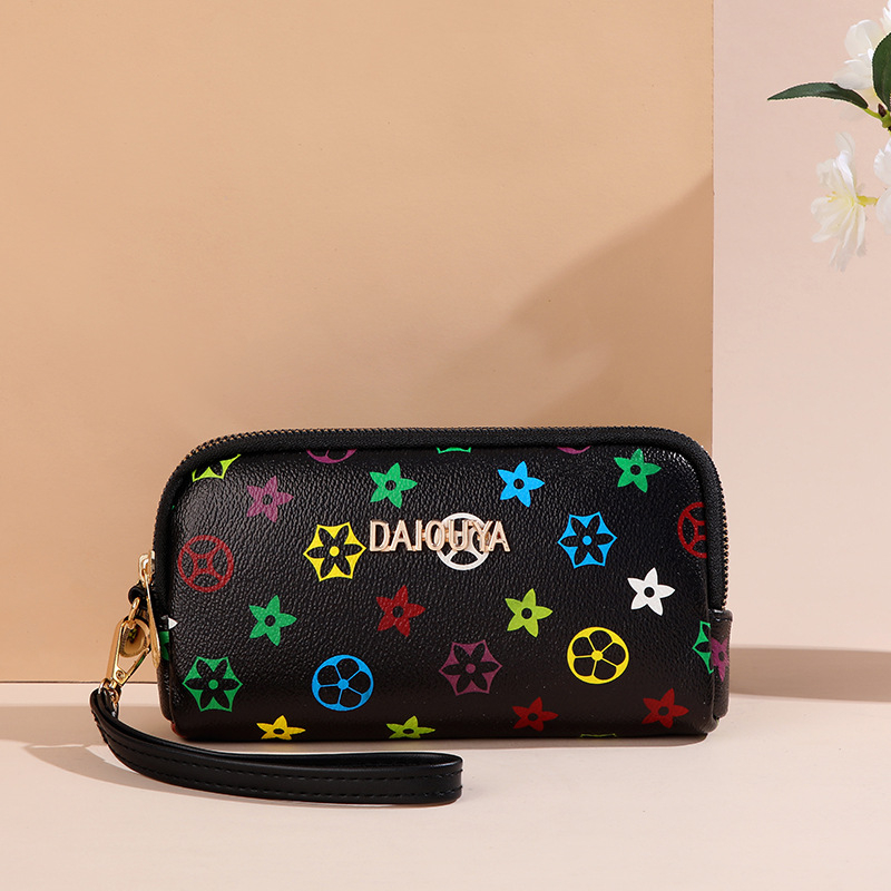 Ženska clutch torbica sa zatvaračem na zip, PU materijal, vodoravni kvadratni oblik, unutarnji džep za mobitel i ID karticu, podstava od poliester.