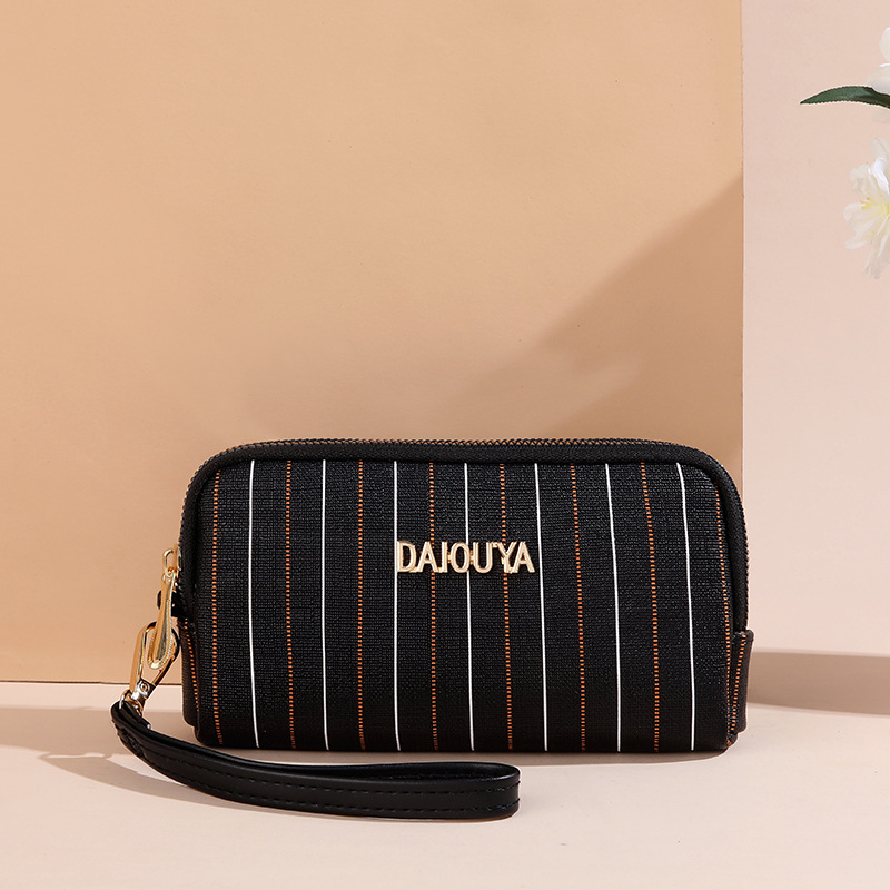 Ženska clutch torbica sa zatvaračem na zip, PU materijal, vodoravni kvadratni oblik, unutarnji džep za mobitel i ID karticu, podstava od poliester.