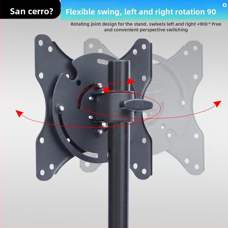 Rotujúci LCD monitorový stojan na stôl | Materiál: SPCC, Hmotnosť: 2 kg, Montážne príslušenstvo v balení