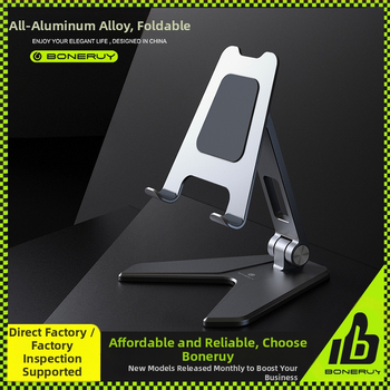 Suport pentru telefon și tabletă din aliaj de aluminiu, cu mecanism de ridicare pliabil, rotativ, 177 g, compatibil cu dispozitive Apple