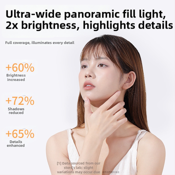 Lumină de umplere compactă pentru DSLR și smartphone, iluminare RGB, temperatură de culoare reglabilă 2500–9900K, 5W putere, alimentare 5V, manevrabilă în mână, pentru live streaming, filmare și selfie