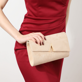 LETODE Baršunasta clutch torbica s poklopcem, horizontalni kvadratni oblik, materijal baršun, podstava poliester, zatvaranje poklopcem