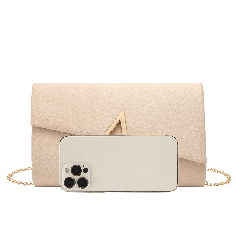 LETODE Baršunasta clutch torbica s poklopcem, horizontalni kvadratni oblik, materijal baršun, podstava poliester, zatvaranje poklopcem