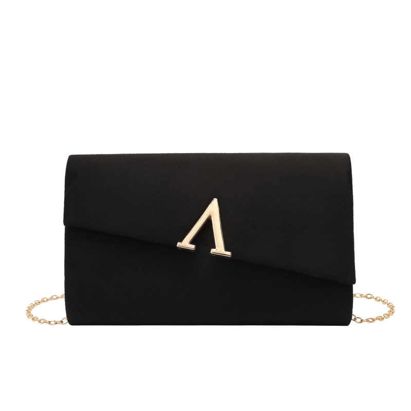 LETODE Baršunasta clutch torbica s poklopcem, horizontalni kvadratni oblik, materijal baršun, podstava poliester, zatvaranje poklopcem