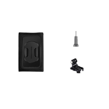 Clip pentru rucsac pentru camere de acțiune (Material: Nylon+ABS; Compatibilitate: Generală; Conținut: clip, șuruburi, bază)