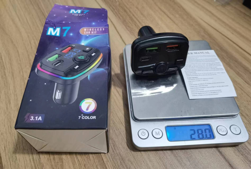 Bluetooth auto MP3 player s FM transmiterom i QC3.0 brzo punjenje USB auto punjač (Model M7/M11, ulaz 12-24V DC)
