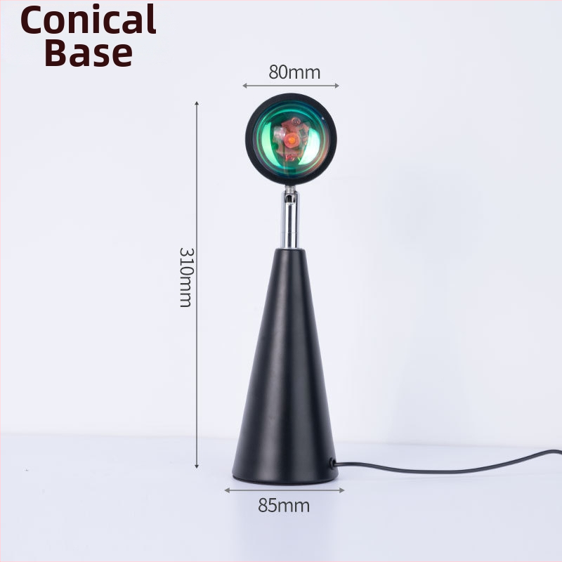 Saulrieta lampiņa - apkārtējā nakts gaisma guļamistabai, DC barošana, stieņa tipa uzstādīšana, bez viedās kontroles