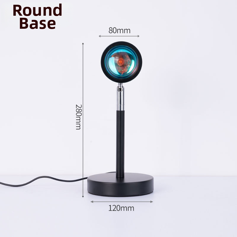 Saulrieta lampiņa - apkārtējā nakts gaisma guļamistabai, DC barošana, stieņa tipa uzstādīšana, bez viedās kontroles