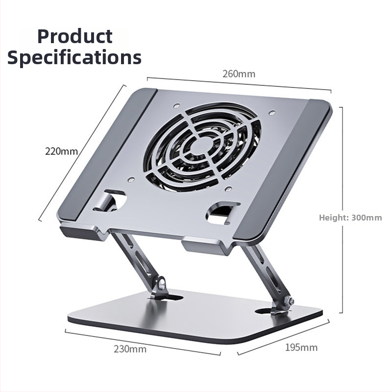 Suport pentru laptop cu bază din oțel carbon, liftabil pentru răcire îmbunătățită - Nulan, Modelul 21, Greutate 1,3 kg