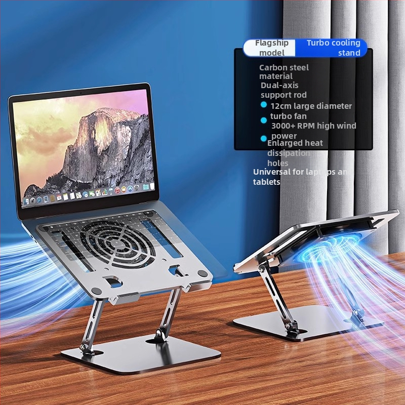 Suport pentru laptop cu bază din oțel carbon, liftabil pentru răcire îmbunătățită - Nulan, Modelul 21, Greutate 1,3 kg