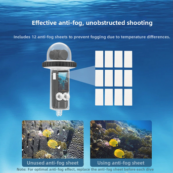 Brdrc povandeninis apsauginis korpusas DJI Osmo Pocket 3, 40 m gylis, PC korpusas, 190 g, komplekte: vandeniui atsparus korpusas, rankos dirželis, 1/4 inch adapterio pagrindas, ilgas varžtas, 12 anti-fog plokščių