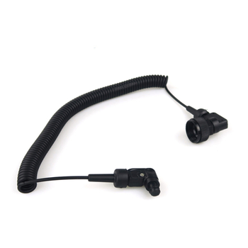 Optiska šķiedras sinhronizācijas kabelis, L-veida zemūdens fotografēšanai — OR-2; saderīgs ar ūdensdrošiem korpusiem ar optiskās šķiedras portu; Bluetooth: Nē; licencējama privātā zīmola