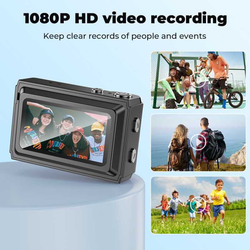 Digitalni fotoaparat s širokokutnim retro dizajnom, model S5, 1,5-inčni LCD, TF kartica, trajanje baterije 60 minuta