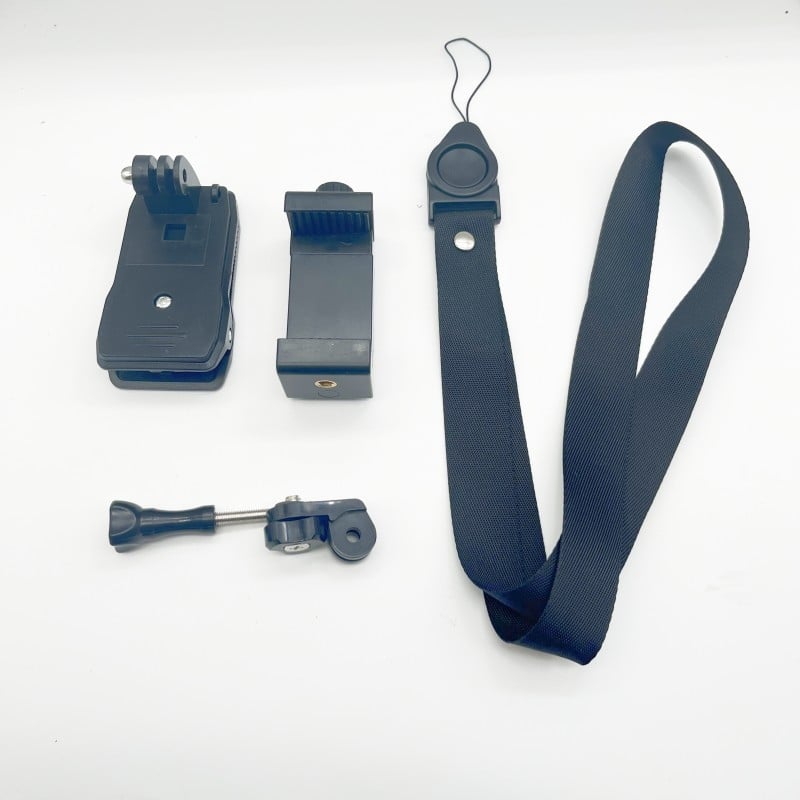 Klip za telefon na ruksak – fiksno snimanje, POV vožnja, GP137, ABS