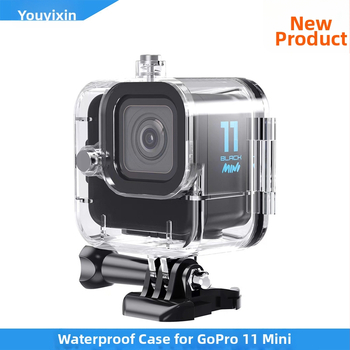 GoPro Hero11 MINI vodotesný ochranný kryt, kompatibilný, 60 m hĺbka, ekologický polykarbonát