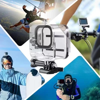 GoPro Hero11 MINI vodotesný ochranný kryt, kompatibilný, 60 m hĺbka, ekologický polykarbonát