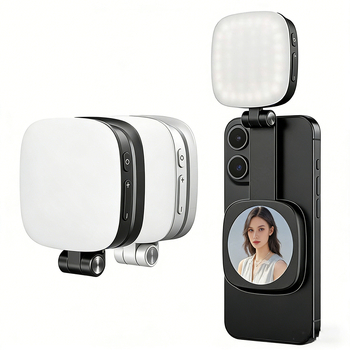 LED osvjetljenje za dopunu za pametne telefone s tri temperature boje, ogledalo za fotografiranje, prijenosno sklopivo džepno svjetlo s integriranom baterijom