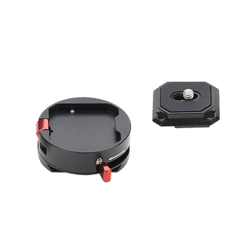 Placă cu eliberare rapidă din aliaj de aluminiu pentru trepied/cap de montaj (JF-Q2S) – sarcină 2–5 kg, greutate 120 g