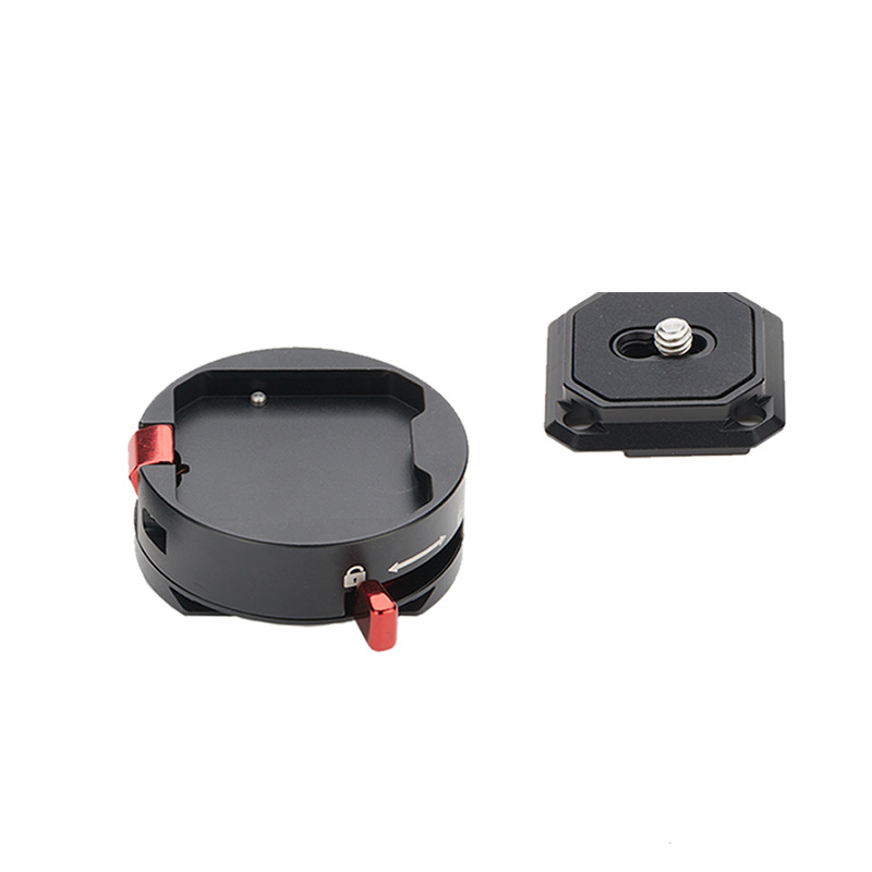 Placă cu eliberare rapidă din aliaj de aluminiu pentru trepied/cap de montaj (JF-Q2S) – sarcină 2–5 kg, greutate 120 g