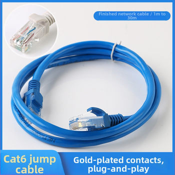 Kábel kategórie 6 Cat6 crystal head, materiál: meďou potiahnuté hliníkové jadro, prenosová rýchlosť: 100 Mbps