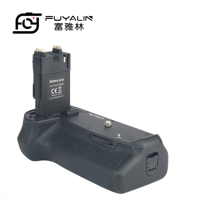 SLR rokturis BG-E14 Canon EOS 90D/80D/70D – ABS materiāls, vertikālais rokturis ar vibrācijas samazināšanu, viengabala dizains