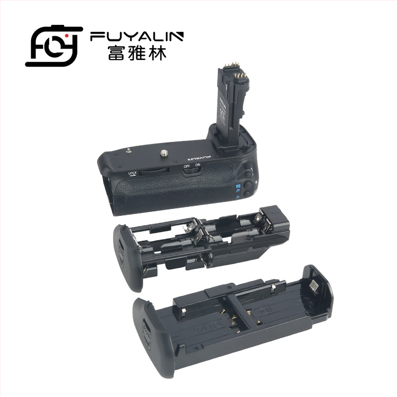 SLR rokturis BG-E14 Canon EOS 90D/80D/70D – ABS materiāls, vertikālais rokturis ar vibrācijas samazināšanu, viengabala dizains