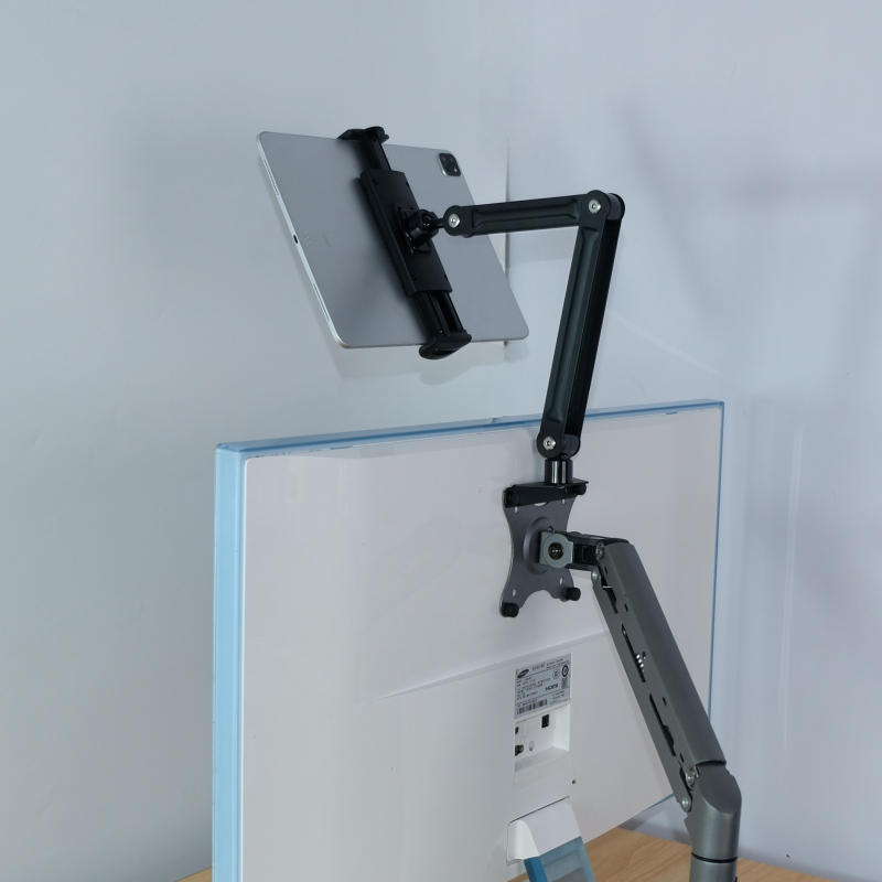 Držač za drugi zaslon - sklopiva metalna bočna montaža za VESA, model FPS02, aluminijska legura, težina 1 kg