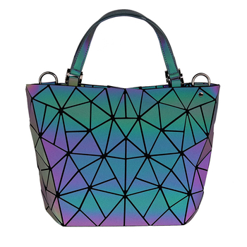 Geometrijska rombična bucket torba – PU koža, ženska crossbody torba, korejski stil, unutarnji džep sa zipom