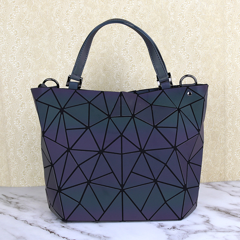 Geometrijska rombična bucket torba – PU koža, ženska crossbody torba, korejski stil, unutarnji džep sa zipom