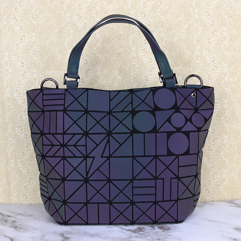 Geometrijska rombična bucket torba – PU koža, ženska crossbody torba, korejski stil, unutarnji džep sa zipom