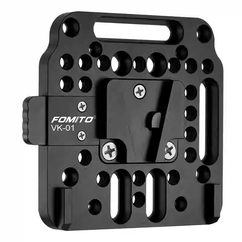 V-port držač baterije za kameru – aluminijska legura, FS7 kompatibilan, pločica brzog otpuštanja, težina 0,2 kg
