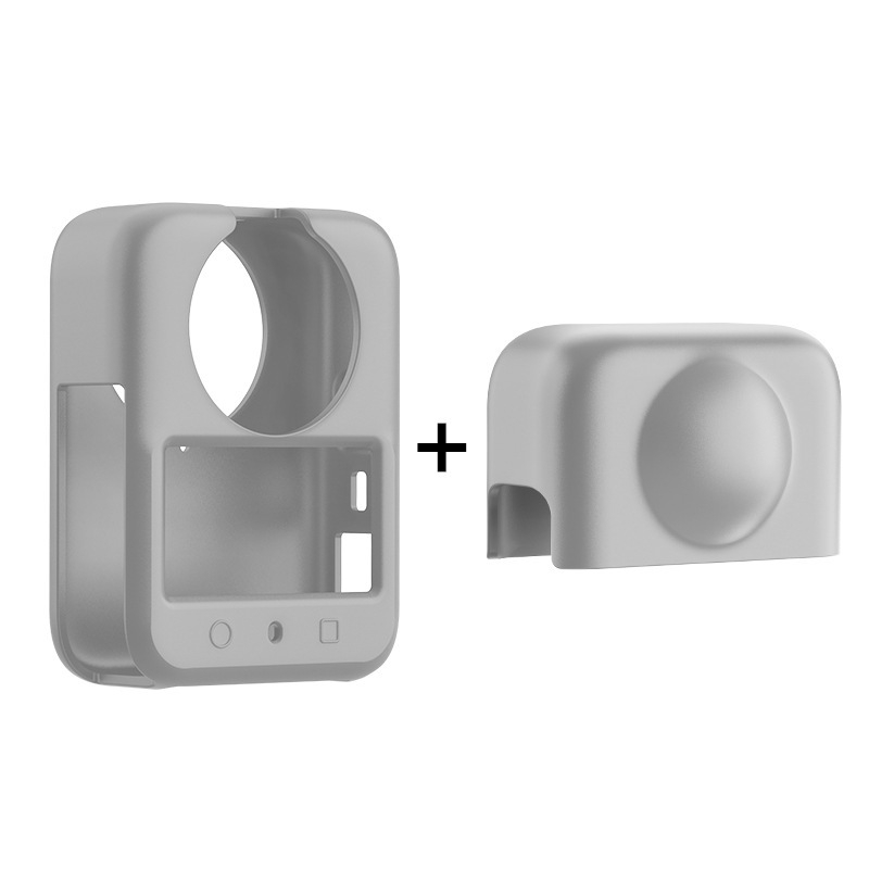 Husă din silicon cu capac pentru obiectiv pentru DJI Osmo 360 – protecție împotriva căderilor, rezistentă la uzură și la zgârieturi