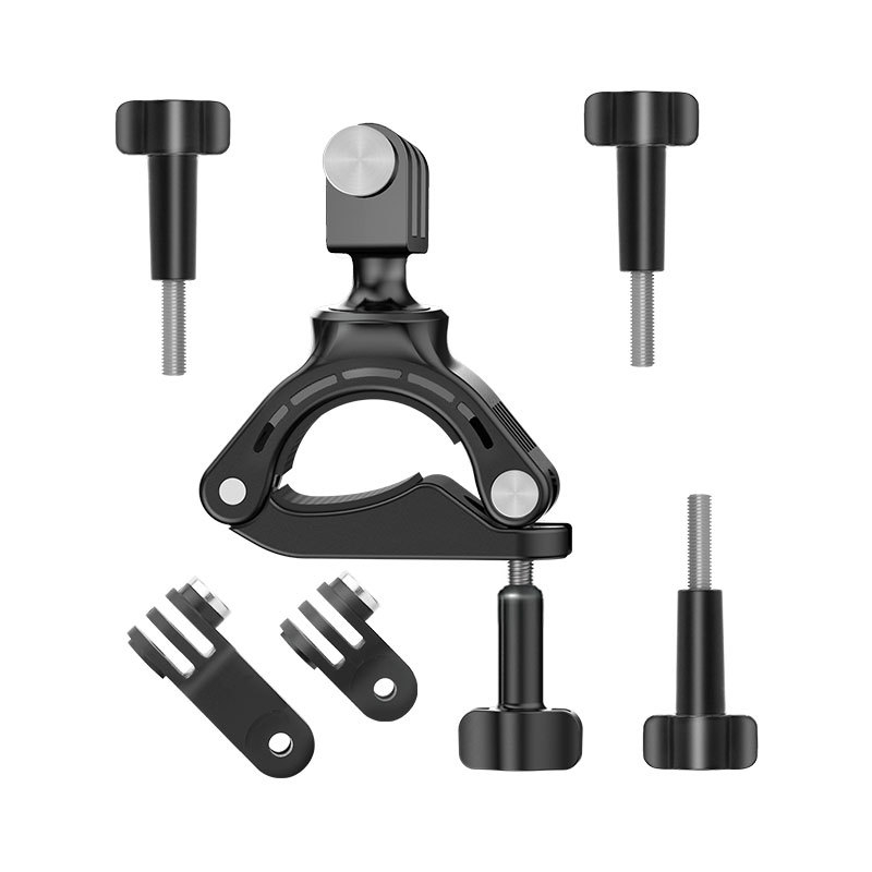 Wadeu GP-05 Suport pentru bicicletă, pentru telefon, universal GoPro și DJI Action Cameras – ABS + oțel inoxidabil, clemă robustă, logo tipărit