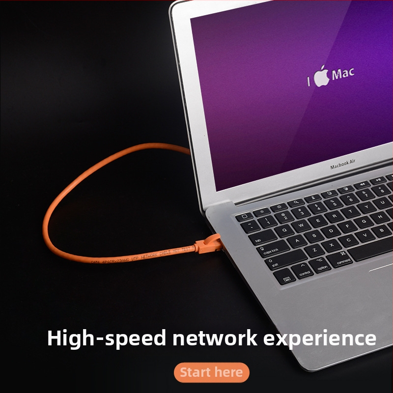 Cat6 Ethernet kabelis, RJ45, bezskābes vara, OD6.0, maršrutētāja savienojums