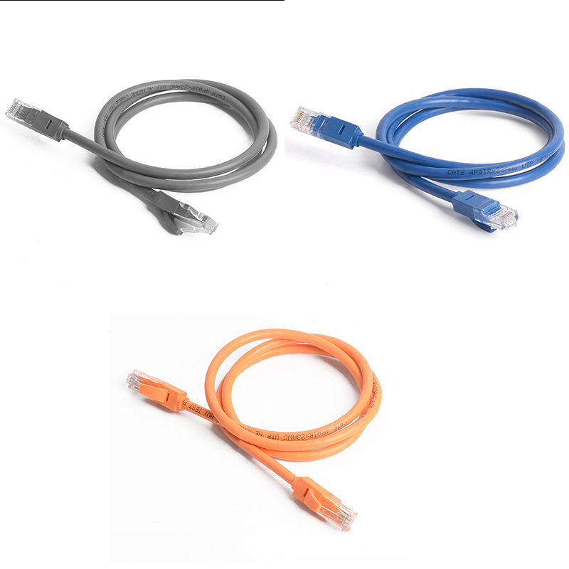 Cat6 Ethernet kabelis, RJ45, bezskābes vara, OD6.0, maršrutētāja savienojums