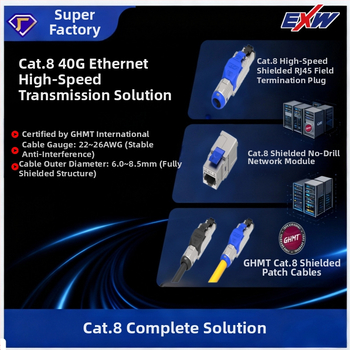 Nbexw Cat8 patch kabelis, perdavimo greitis 500, veikimo temperatūra -25°C, saugojimo temperatūra 125°C, tempimo jėga 10, kompresijos jėga 20, ilgis pagal užsakymą