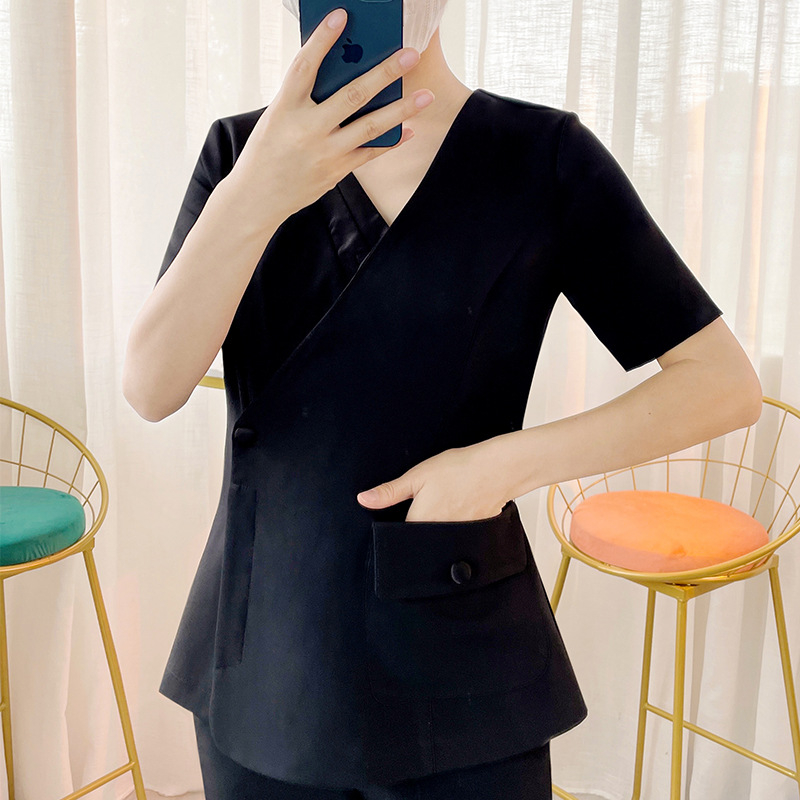 Ženska spa uniforma za kozmetički salon, vlaga-odvodići poliester, 65% poliester