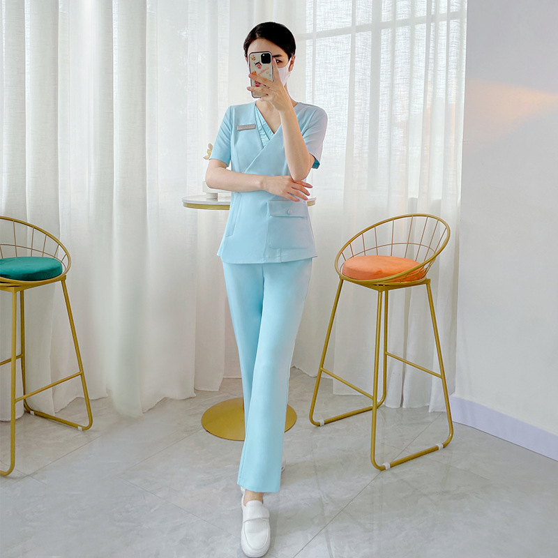 Ženska spa uniforma za kozmetički salon, vlaga-odvodići poliester, 65% poliester