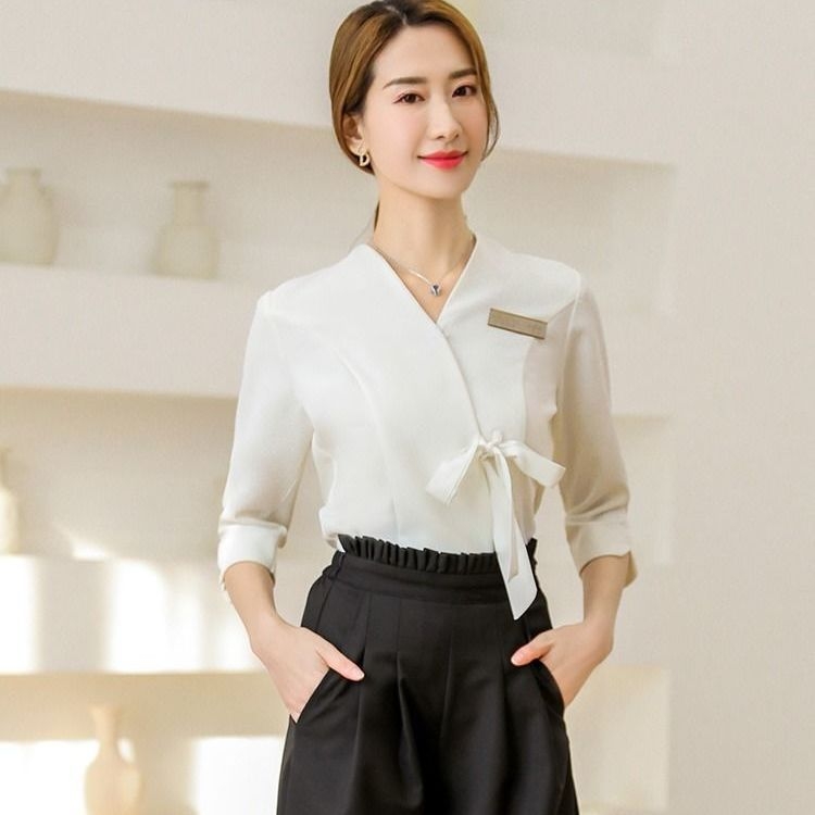 Unisex pracovné odevy pre terapeutov zdravia a krásy – Vysoká kvalita salónu starostlivosti o pokožku, SPA terapia nô; Anti-Radiation; Chenille tkanina so Spandexom; päťbodové nohavice