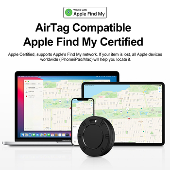 Αντι-χάσιμος ιχνηλάτης κλειδιών, συμβατός με Android και iOS, αδιάβροχο ABS περίβλημα, μπαταρία 225mAh, παγκόσμιος εντοπισμός, βάρος 10 g