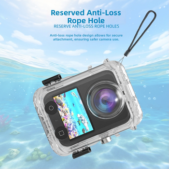 DJI Osmo 360 Carcasă impermeabilă invizibilă | Material PC și sticlă | Compatibil cu DJI Osmo 360 | Imprimare logo disponibil