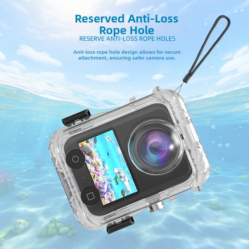 DJI Osmo 360 Carcasă impermeabilă invizibilă | Material PC și sticlă | Compatibil cu DJI Osmo 360 | Imprimare logo disponibil