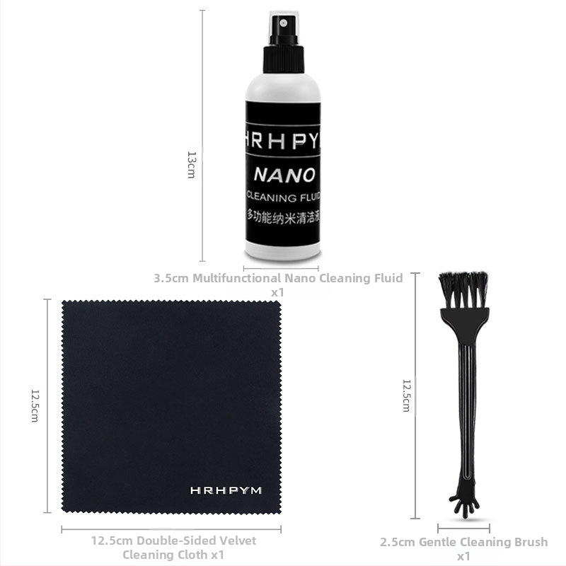 Tīrīšanas komplekts tastatūrai, viedtālrunim un LCD ekrānam — sešu daļu nanoantibakteriālais komplekts DSLR kamerām