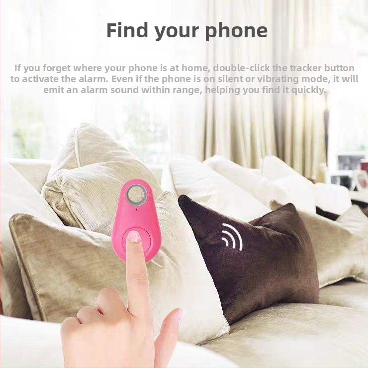 Έξυπνη Bluetooth συσκευή κατά της απώλειας για μπρελόκ — Διπλής κατεύθυνσης εύρεση, συναγερμός-εντοπιστής, κλιπ για το τηλέφωνο